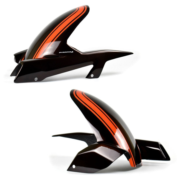 Pyramid Plastics Pyramid hugger | metallic brown/metallic orange (candytone brown/candytone orange) | kawasaki z 900 rs 2017>2020